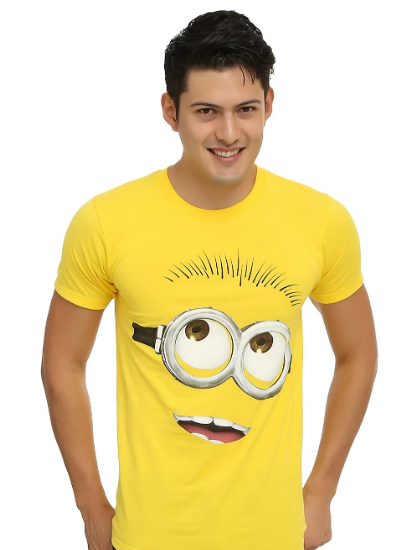 minion face t shirt